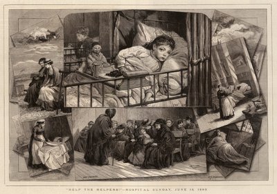 Pomóżcie Pomocnikom!, Niedziela Szpitalna, 13 czerwca 1880 r. autorstwa Charles J. Staniland