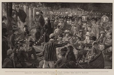Henley Regatta, iluminacje po wyścigach dnia autorstwa Charles J. Staniland