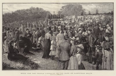 Muzyka dla ludzi słuchających zespołu na Hampstead Heath autorstwa Charles J. Staniland