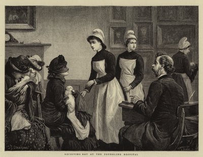 Dzień przyjęcia w szpitalu Foundling autorstwa Charles J. Staniland