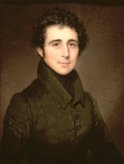 Sir Thomas William Holburne (1793-1874) z Menstrie Bart, 1827 (olej na kości słoniowej) autorstwa Charles Jagger
