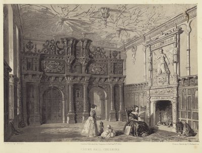 Crewe Hall, Cheshire autorstwa Charles James Richardson