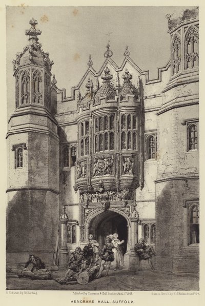 Hengrave Hall, Suffolk autorstwa Charles James Richardson