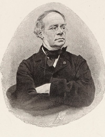 Portret kompozytora Jacques Fromental Halévy 1799-1862. autorstwa Charles Jeremie Fuhr