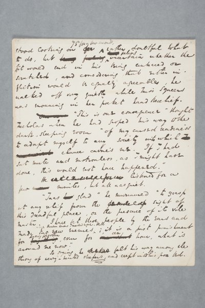Oryginalny rękopis rozdziału Mikołaja Nickleby, 1838 (pióro i atrament na papierze) autorstwa Charles John Huffam Dickens