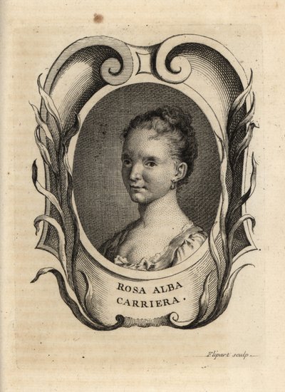 Rosalba Carriera, wenecki malarz rokoko. autorstwa Charles Joseph Flipart