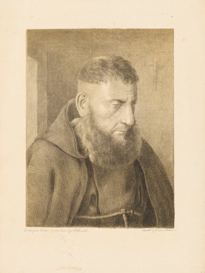 Portret mnicha autorstwa Charles Joseph Hullmandel
