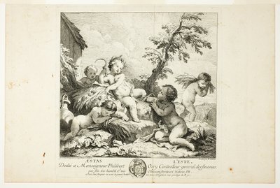 Lato, płyta druga z Czterech pór roku autorstwa Charles Joseph Natoire