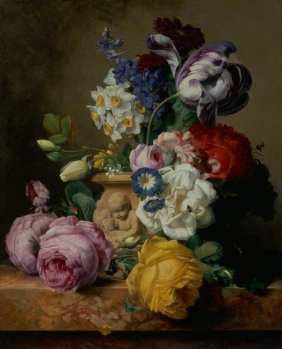 Martwa natura kwiatów autorstwa Charles Joseph Node