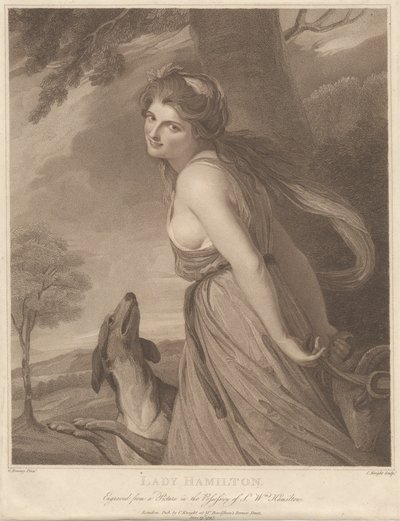 Lady Hamilton jako bachantka autorstwa Charles Knight