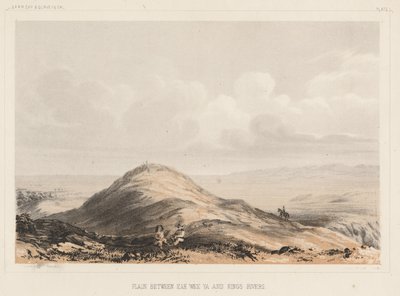 Równina między rzekami Kah Wee Ya i Kings, lito autorstwa A. Hoen & Co., 1855 chromolitho autorstwa Charles Koppel