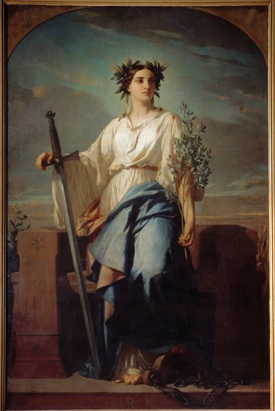 Alegoryczne przedstawienie Republiki Obraz Charlesa Landelle autorstwa Charles Landelle