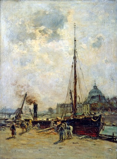 Widok Instytutu (olej na płótnie) XIX w. autorstwa Charles Lapostolet