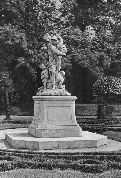Wschodnia strona południowego ogrodu (zdjęcie czarno-białe) autorstwa Charles Latham