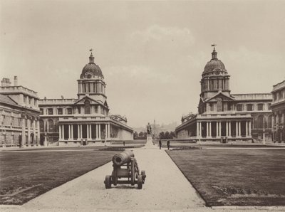 Szpital w Greenwich, widok ogólny autorstwa Charles Latham