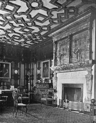 Salon Letni (zdjęcie czarno-białe) autorstwa Charles Latham