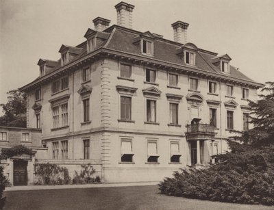 Thorpe Hall, Peterborough, Front Południowy autorstwa Charles Latham