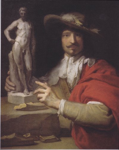 niemiecki: Portret rzeźbiarza Nicolasa Le Bruna Portret rzeźbiarza Nicolasa Le Bruna autorstwa Charles Le Brun