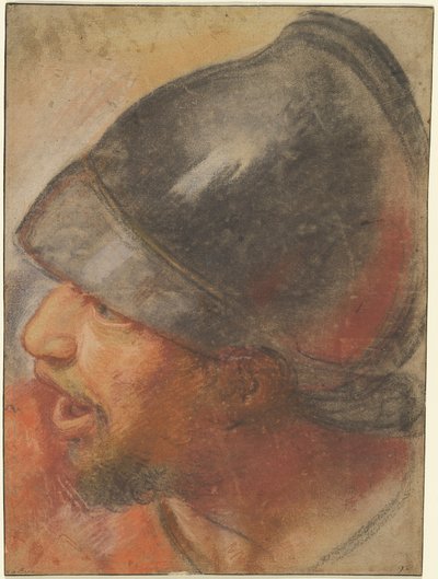 Kopf eines makedonischen Soldaten autorstwa Charles Le Brun