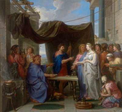 Ślub Mojżesza i Sephory, dzieło Charlesa Le Bruna, zachowane w Galerii Estense w Modenie autorstwa Charles Le Brun