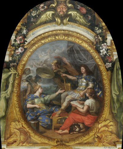 Przywrócenie porządku w finansach królestwa, 1662 autorstwa Charles Le Brun