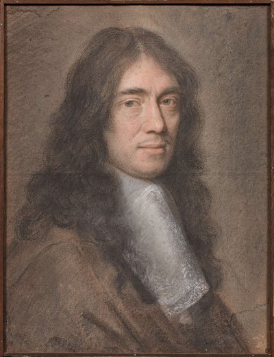 Portret Charlesa Perraulta (pastel na tekturze) autorstwa Charles Le Brun