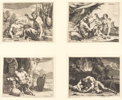 Cztery pory dnia autorstwa Charles Le Brun