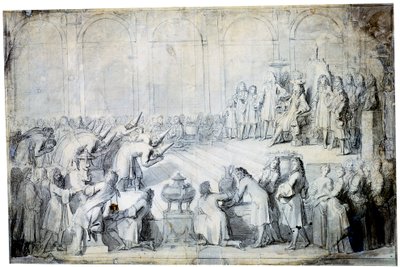 Ambasadorzy syjamscy przed królem, 1686 autorstwa Charles Le Brun