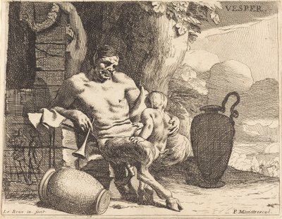 Nieszpory (wieczór) autorstwa Charles Le Brun