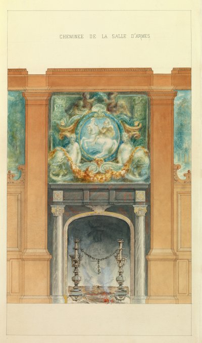 Projekt dla hotelu Prince Georges Bibesco autorstwa Charles Le Coeur