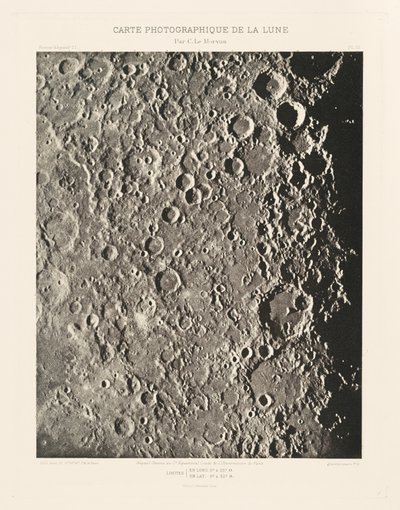 Fotograficzna mapa Księżyca, płyta III, 27 kwietnia autorstwa Charles le Morvan