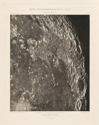 Fotograficzna mapa Księżyca, płyta XXI, 20 grudnia autorstwa Charles le Morvan