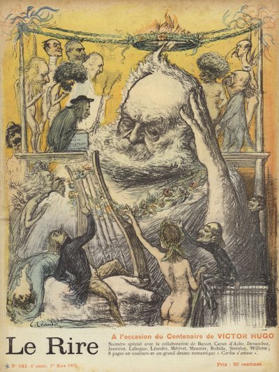 Stulecie urodzin Victora Hugo, ilustracja do Le Rire autorstwa Charles Leandre