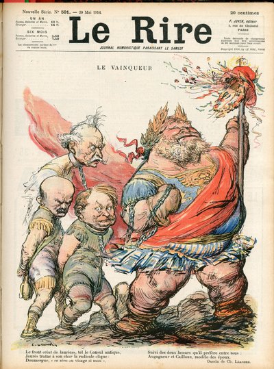 Okładka „Le Lire”, Satyryczna w kolorach autorstwa Charles Leandre