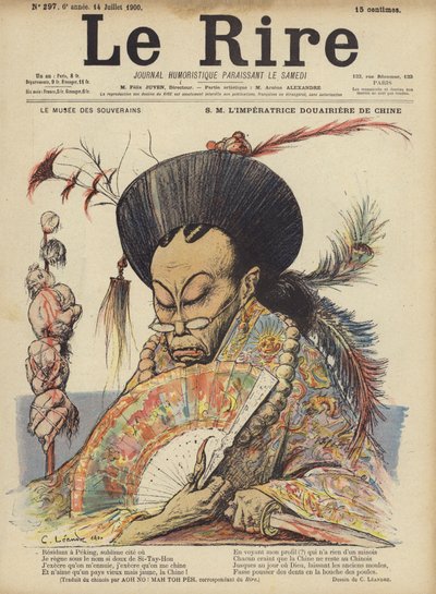 Cesarzowa wdowa Chin autorstwa Charles Leandre
