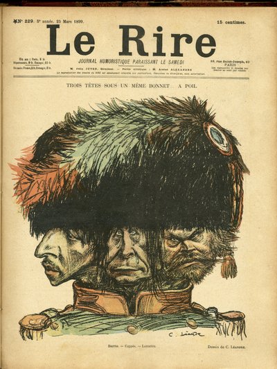 Ilustracja Charlesa Leandre (1862-1934) do okładki Le Rire autorstwa Charles Leandre