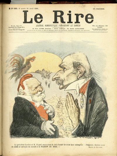 Ilustracja Charlesa Leandre (1862-1934) do okładki Le Rire autorstwa Charles Leandre