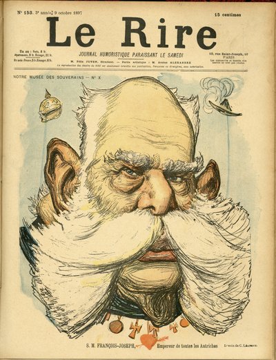 Ilustracja Charlesa Leandre (1862-1934) do okładki Le Rire autorstwa Charles Leandre