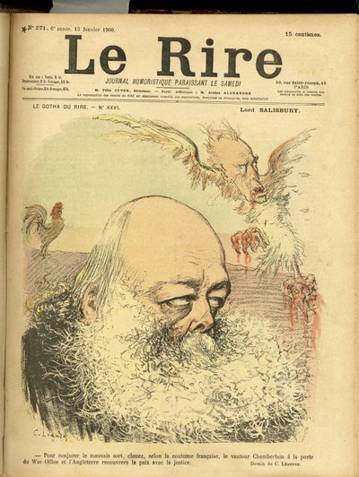 Ilustracja Charlesa Leandre (1862-1934) do okładki Le Rire autorstwa Charles Leandre