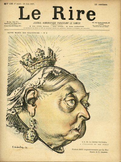 Ilustracja Charlesa Leandre (1862-1934) do okładki Le Rire autorstwa Charles Leandre