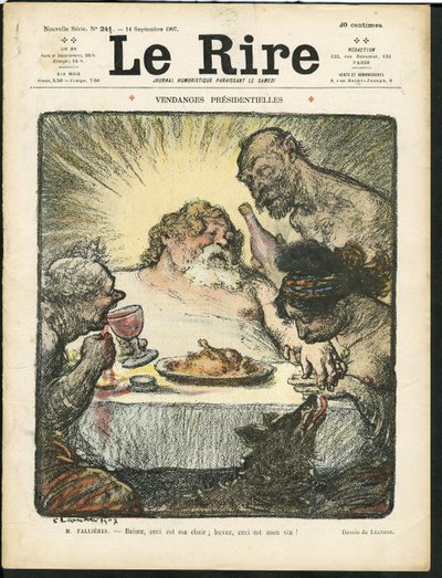Ilustracja Charlesa Leandre (1862-1934) do okładki Le Rire autorstwa Charles Leandre