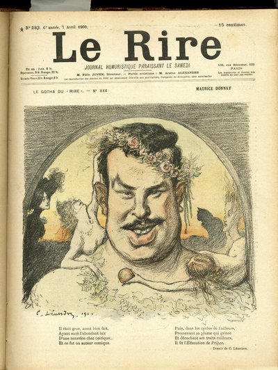Ilustracja Charlesa Leandre (1862-1934) do okładki Le Rire autorstwa Charles Leandre