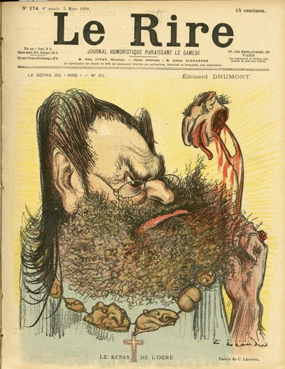 Ilustracja Charlesa Leandre (1862-1934) do okładki Le Rire autorstwa Charles Leandre