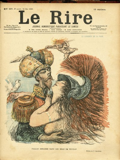 Ilustracja Charlesa Leandre (1862-1934) do okładki Le Rire autorstwa Charles Leandre