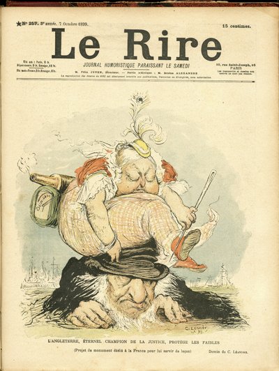 Ilustracja Charlesa Leandre (1862-1934) do okładki Le Rire autorstwa Charles Leandre