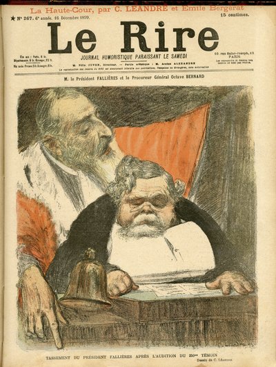 Ilustracja Charlesa Leandre (1862-1934) do okładki Le Rire autorstwa Charles Leandre