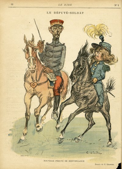 Ilustracja Charlesa Leandre (1862-1934) w Le Rire autorstwa Charles Leandre