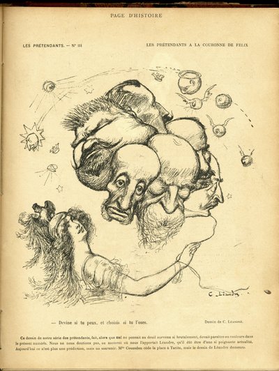 Ilustracja Charlesa Leandre (1862-1934) w Le Rire autorstwa Charles Leandre