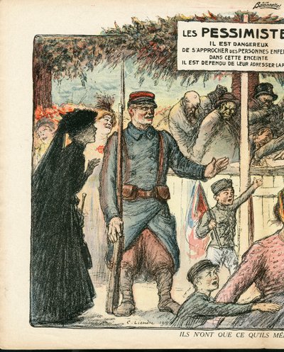 La Baionnette, satyryczna w kolorach autorstwa Charles Leandre