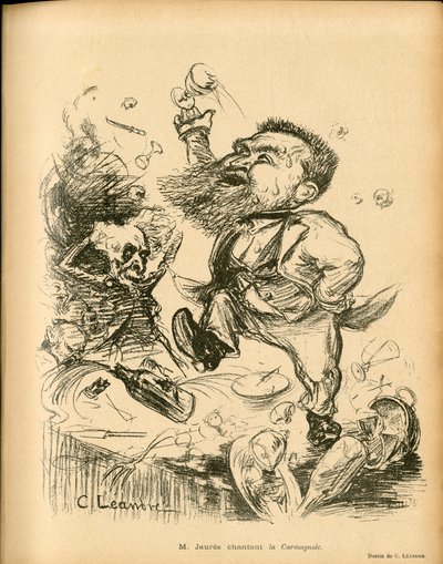 Le Lire, satyryczne czarno-białe autorstwa Charles Leandre